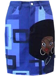 Skirt featuring Fijian Girl Print