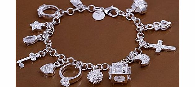 New Fashion Beautiful 925 Silver elegant Bracelet, bracelet / bangle,jewellery classic design for Women,Teen Girls, Young Girls.