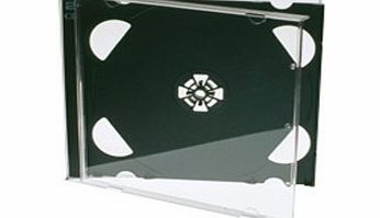 25x Premium Grade Double CD Jewel Case With Black Tray (10mm)