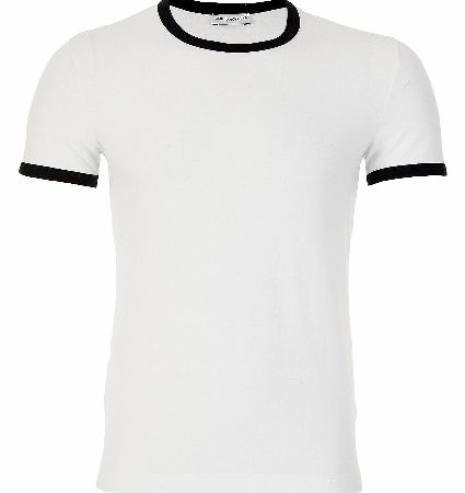 Dolce and Gabbana Contrast Trim T-Shirt White