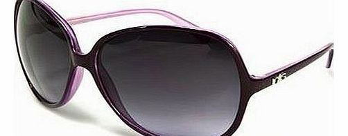 D.G Womens Large D.G Celebrity Oval Fashion Sunglasses with Black Smoked Lenses Full UV400 Available in 