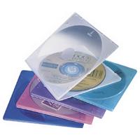 Slimline CD Jewel Cases (5 Pack) Mixed Colours