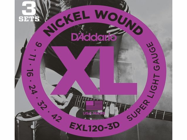 Daddario EXL120 Nickel Wound Super Light 9-42 x