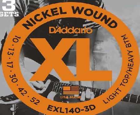 Daddario EXL140 Nickel Wound Light Top/Heavy