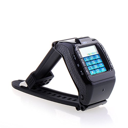  New Touch Screen Mobile Phone Watch MP4 MP3 Camera Bluetooth GSM FM Black