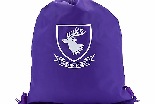 Daiglen School Unisex Swimming Bag, Purple
