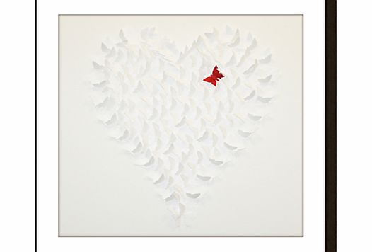 Daisy Maison Butterfly White Framed 3D Laser