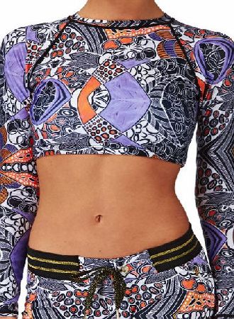 Dakine Womens Lana Long Sleeve Crop Rash Vest -