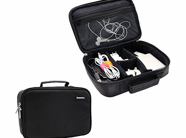 Damero Portable Electronic Accessories Organizer Travel Carry Case / Cosmetic Bag (Large)