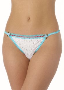 Broderie Anglaise thong