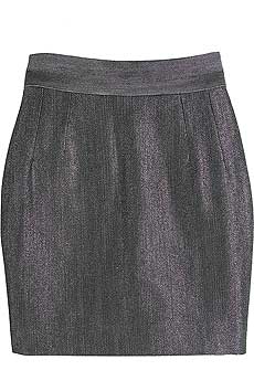 Metallic mini skirt