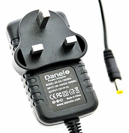 12V Danelo AC-DC Charger Adapter Power Supply For Panasonic DVDLS70 DVD-LS70 Portable DVD Player