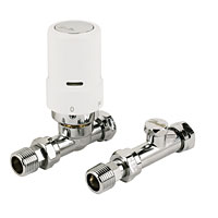 DANFOSS RAS-D White and Chrome TRV 8/10/15mm Straight and L/S