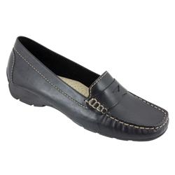 Female 0156 Leather Upper Leather Lining Casual Shoes in Black, Navy, White