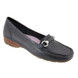 Female 0158 Leather Upper Leather Lining Casual Shoes in Navy, Tan, White