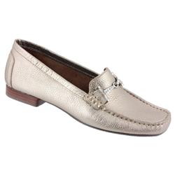 Female 0172 Leather Upper Leather Lining Casual Shoes in Platinum
