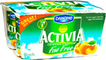 Activia Fat Free Peach Bio Yogurt (4x125g) Cheapest in Ocado Today! On Offer