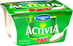Activia Raspberry Fruit Layer Bio Yogurt (4x125g) On Offer
