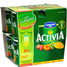 Activia Strawberry Apricot Kiwi and Mango Yogurt (8x125g) Cheapest in Tesco Today! On Offer