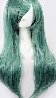 DAOKAI Ziyanshop Japanese anime cosplay Kagerou Project Kido hair mint green straight hair 65cm / 25.59 inches wig with cap
