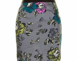 Darling Poppie charcoal fitted skirt