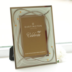 Dartington Celebrate Photo Frame Gold