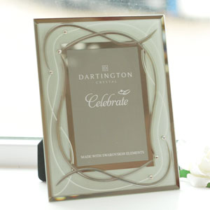Dartington Celebrate Photo Frame Silver