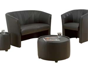 leather faced tub seating