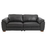 Darwin large Leather Sofa, Black