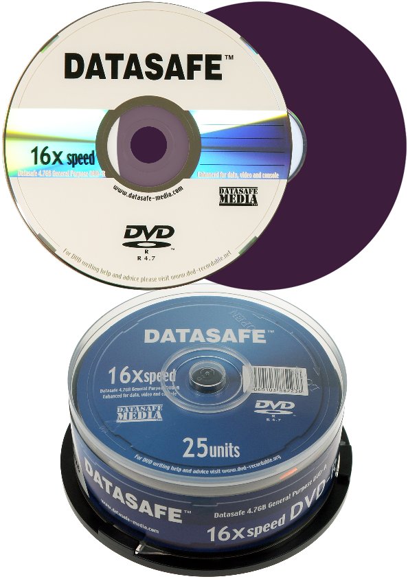 Datasafe DVD-R 16x Branded in 25 Cake