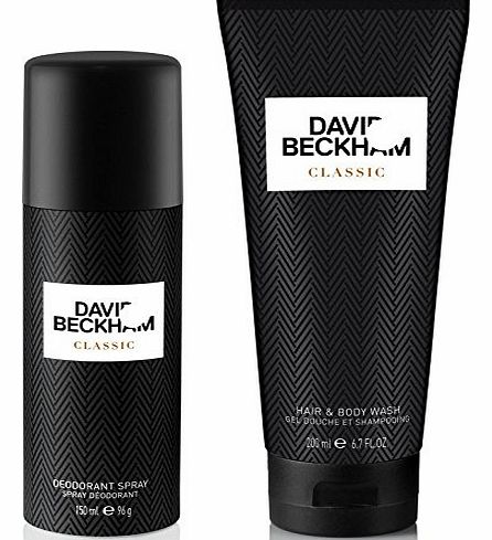 David Beckham 2 Piece Classic Body Spray & Body Wash Gift Set