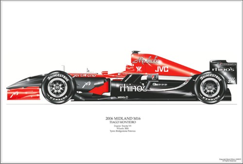David Wilson MF1 Racing Toyota MF1 Formula 1 Art Print - Monteiro
