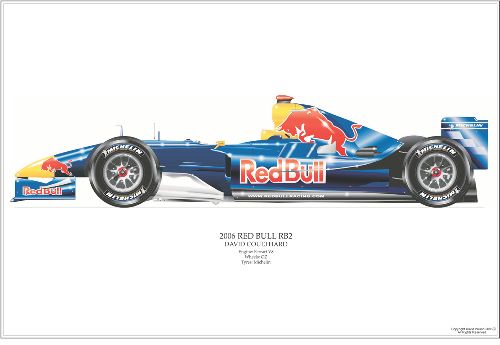 David Wilson Red Bull Racing RB2 F1 Art Print - Klien