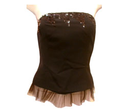 Day Cord low sneakerSequin bustier