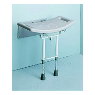 Days Healthcare Wall Mounted Shower Seat (Wall Mounted Shower Seat with Drop Down Legs)