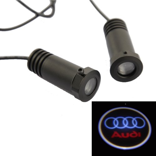 2pcs Car Projection LED Projector Door Shadow Light Welcome Light Laser Logo for AUDI