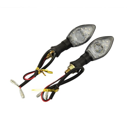 DBPOWER 4 * Motorcycle Motorbike Amber 13 LED Turn Signal Light Bulb Indicator 12V with Projector Lens