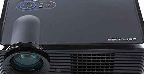 DBPOWER Multimedia 854x540 2000 Lumens HD LED Projector, 16:9 4:3 Contrast 1000:1, Support 60-100 Inches Large Size Screen Home Theater, 2HDMI. It is 143 characters.