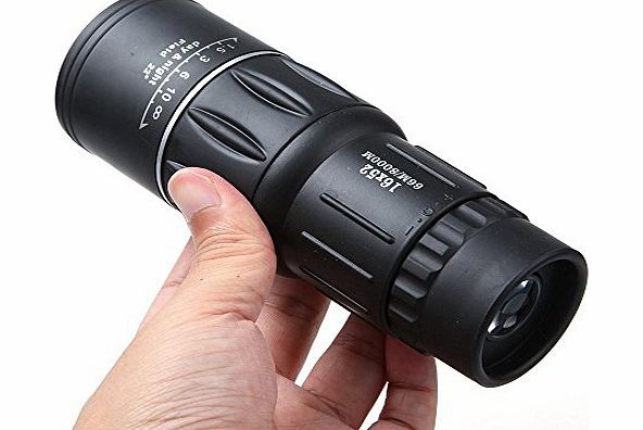 DBPOWER Super Clear 16x52 Dual Focus Day and Night Vision Telescope Optics Zoom Monocular Scalable Telescopic 66m/ 8000m