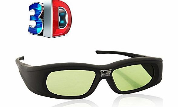 DBPOWER Universal USB Rechargeable DLP 3D Glasses Active Shutter DLP-Link 3D Video Glasses for 3D Projector
