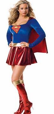 DC Comics Fancy Dress Supergirl Costume - Size 10-12