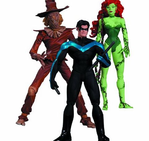 DC Comics Hush Scarecrow Nightwing Poison Ivy Action Figure 3 Pack