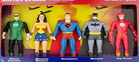 DC Comics Justice League New Frontier Bendable Action Figures Superhero Set