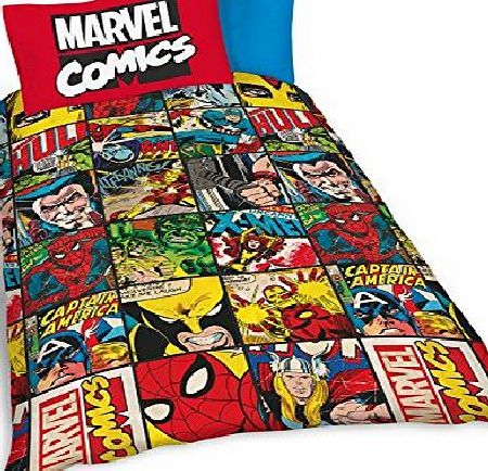 DC Comics Marvel Comics SPIDERMAN Quilt Cover 140 x 200 cm Pillow Case 50 x 75 cm Captain America Hulk Bedding Bed Set Bed Linen Children Disney