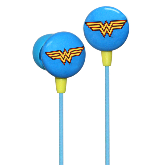 DC Comics Wonder Woman Logo Earphones