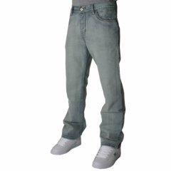 Mens DC Fitzroy Loose Jeans Indigo Bleached