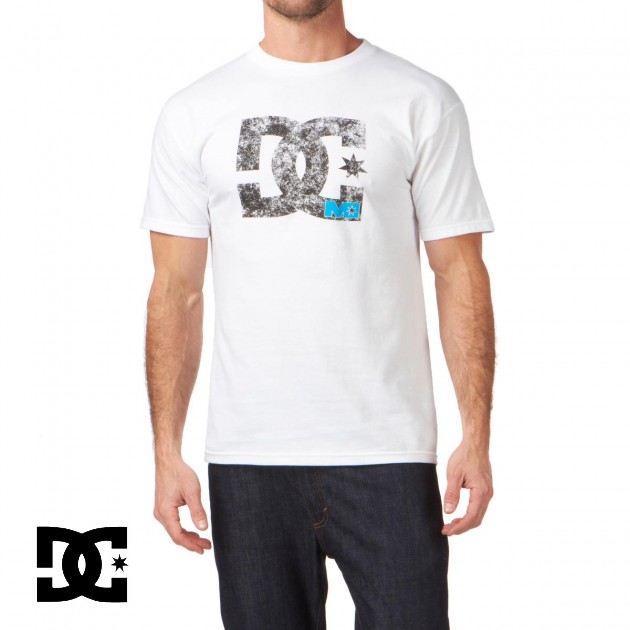 Mens DC RM Stamped T-Shirt - White