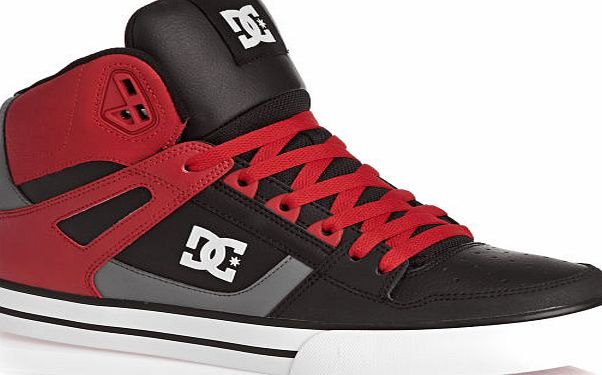 DC Mens DC Spartan High Shoes - Red/black/grey