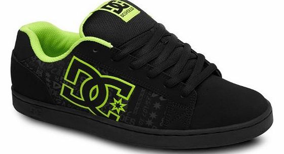 DC Mens Shoes Serial Graf Mens Skate Shoes Black/Soft Lime 8