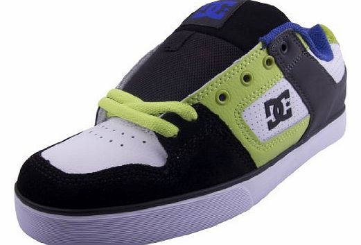 DC Shoes 301970 Pure Slim Mens Trainers White/Soft Lime UK8